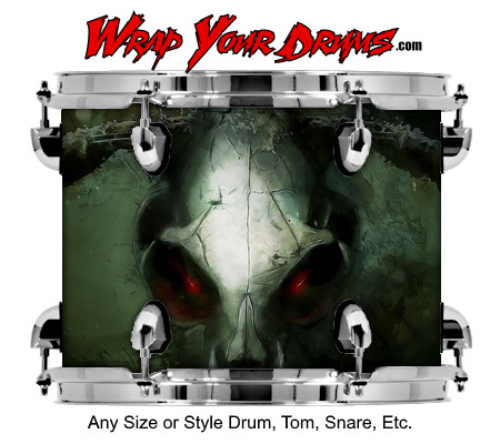Buy Drum Wrap Dark Shadows Bones Drum Wrap