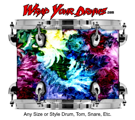 Buy Drum Wrap Paint2 Flowers Drum Wrap