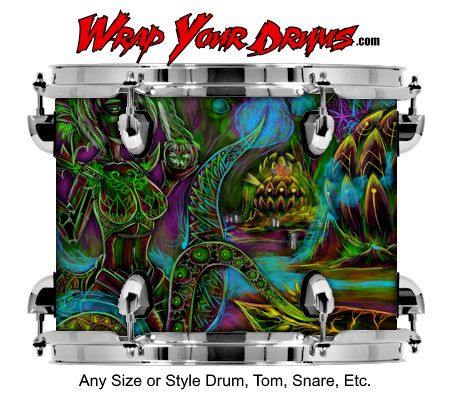 Buy Drum Wrap Psychedelic Octopus Drum Wrap