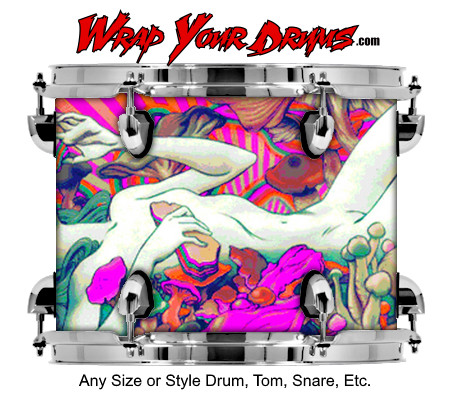 Buy Drum Wrap Psychedelic Peace Drum Wrap