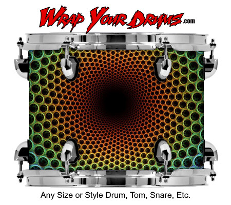 Buy Drum Wrap Trippy Web Drum Wrap