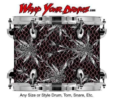Buy Drum Wrap Beserk Scissors Drum Wrap
