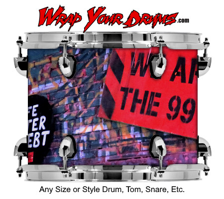 Buy Drum Wrap Graffiti 99 Drum Wrap
