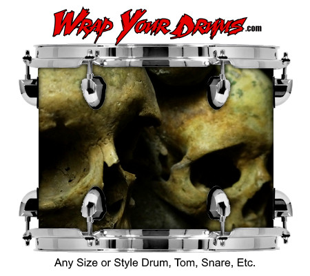Buy Drum Wrap Skullwall Drum Wrap